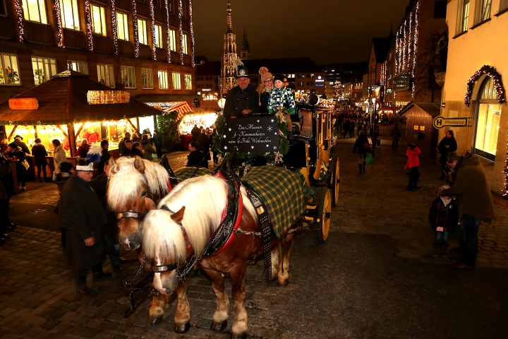 Jízda na dostavníku - Vánoční trhy v Norimberku